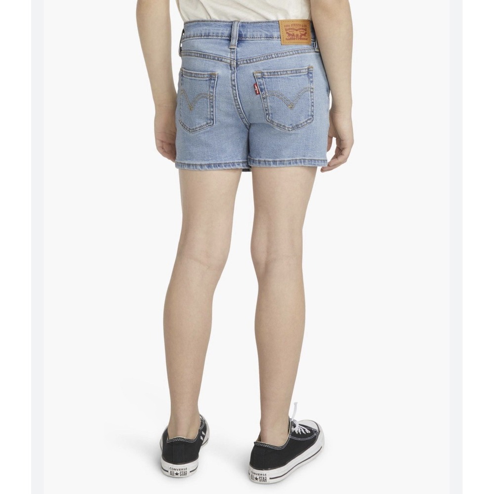 Levis‎ Denim Shorts Girls Size 14 / 16 XL Youth Regular High Rise  Light Wash